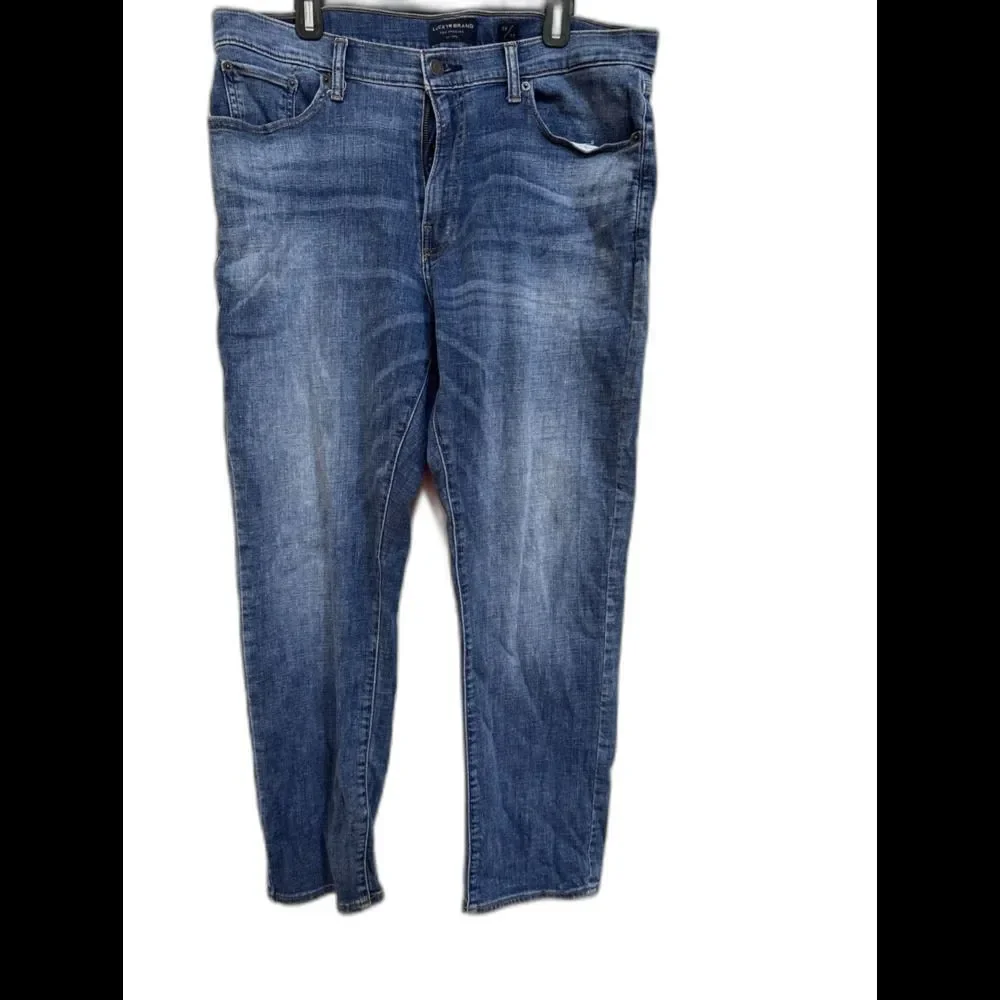 Lucky Brand Jeans 410 Athletic‎ Slim Mens 36x32 Blue Denim Faded Casual
